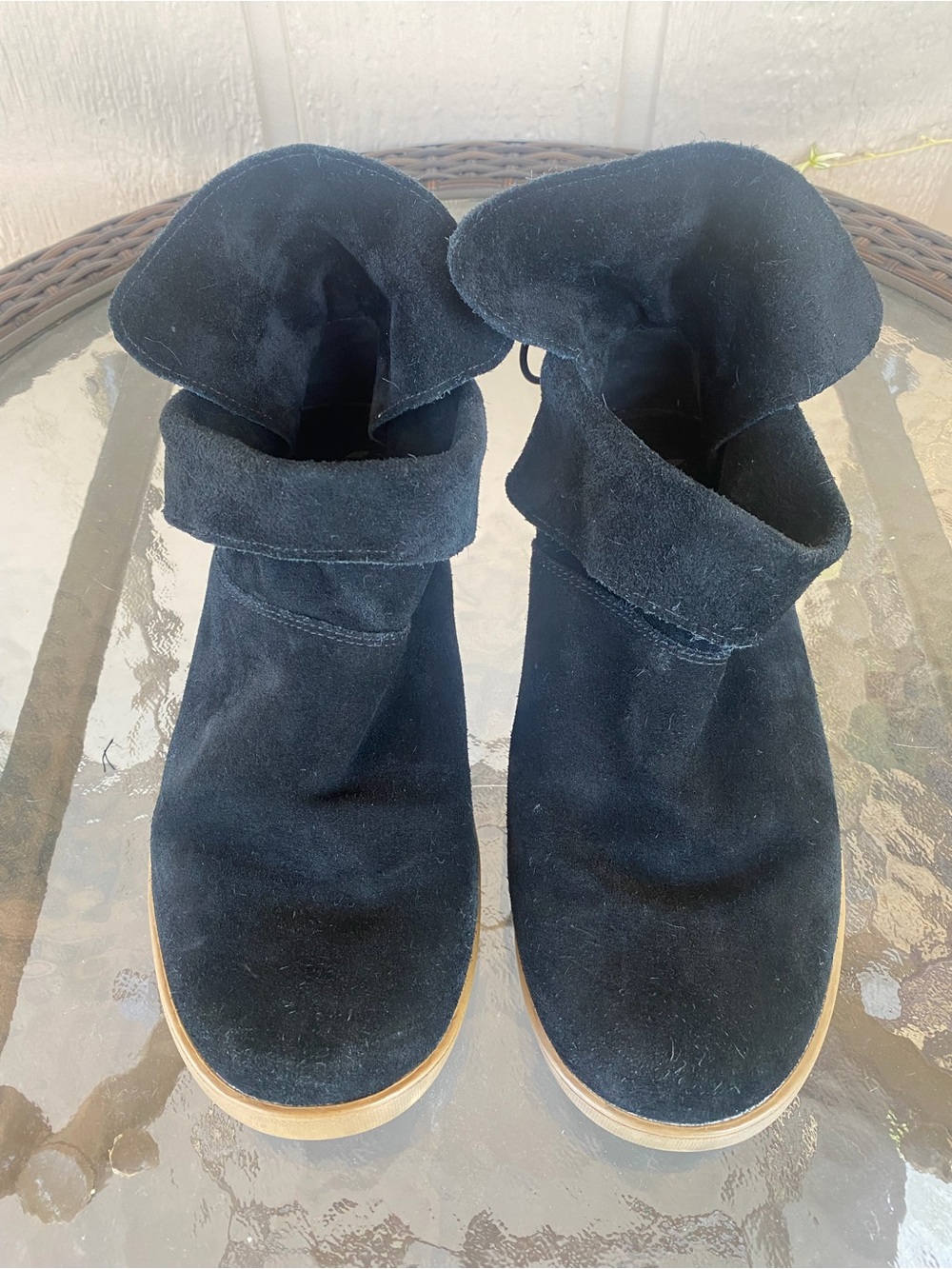 Black Suede Moccasin Ankle Boot Koolabuura by UGG "Skyler"